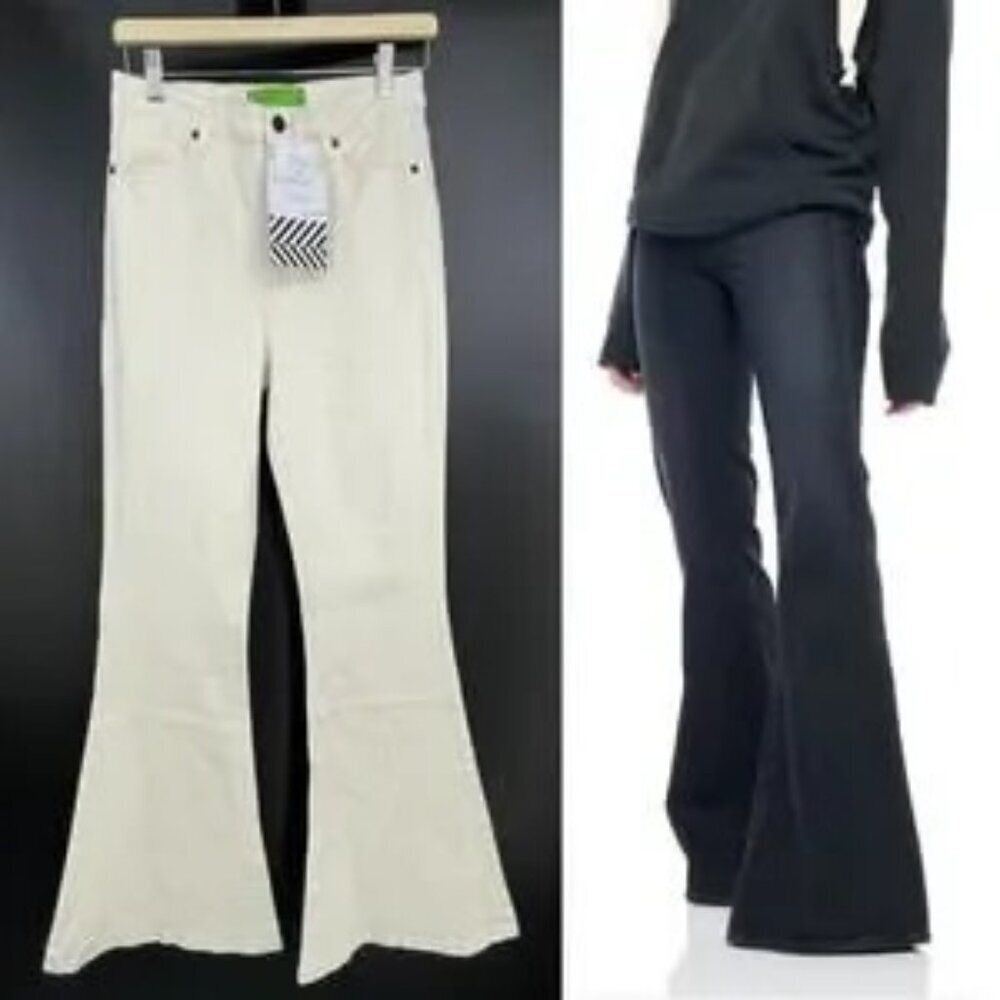 Free People X Sandrine Rose Super Flare‎ Jeans 25 $210 NWT